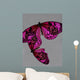 Pink Butterfly Still Life Wall Mural