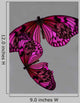 Pink Butterfly Still Life Wall Mural