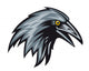 Black raven Wall Decal