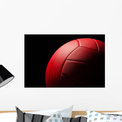 Volley Ball Wall Mural shown on a wall