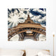 Upward Fisheye Eiffel Tower Wall Mural