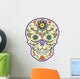 Abstract Colorful Skull Wall Decal