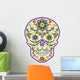abstract  colorful skull Wall Decal