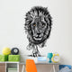 Sketch of a big male African lion Wall Decal