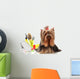 Yorkshire Terrier with Combs and Scissors Wall Decal