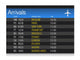 Airport arrival timetable illustration design Wall Mural