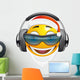 DJ Emoticon Santa Wall Decal