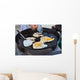 Oysters Fried in Egg Batter Being Cooked Wall Mural