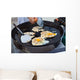 Oysters Fried in Egg Batter Being Cooked Wall Mural