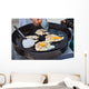 Oysters Fried in Egg Batter Being Cooked Wall Mural