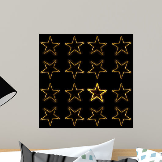 With Christmas Stars Wall Decal