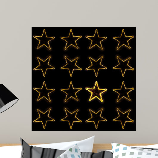 With Christmas Stars Wall Decal