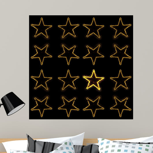 With Christmas Stars Wall Decal