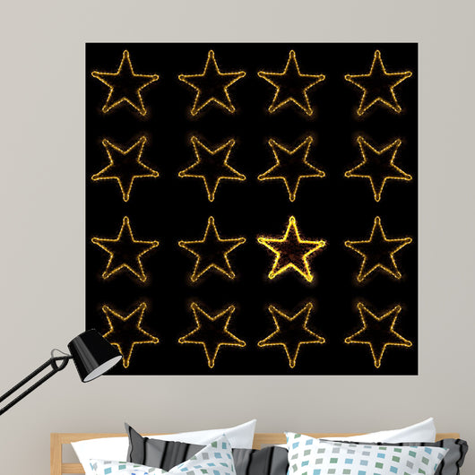With Christmas Stars Wall Decal