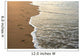 footprints on the beach Wall Mural