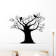 Silhouette Tree with Birds