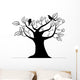 Silhouette Tree with Birds