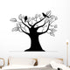 Silhouette Tree with Birds