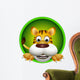 Cute Tiger Head Wall Decal