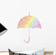 Rainbow Parasol Wall Decal