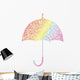 Rainbow parasol. Wall Decal