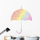 Rainbow parasol. Wall Decal