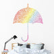 Rainbow parasol. Wall Decal