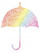 Rainbow parasol. Wall Decal