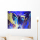 Blue Abstract Paintings Wall Mural
