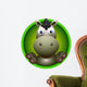 cute donkey head cartoon Wall Decal