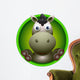 cute donkey head cartoon Wall Decal