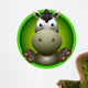 cute donkey head cartoon Wall Decal