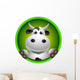 cute cow head cartoon Wall Decal