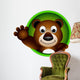 cute bear head cartoon Wall Decal