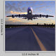 Airplane Landing 3D Illustration Wall Mural