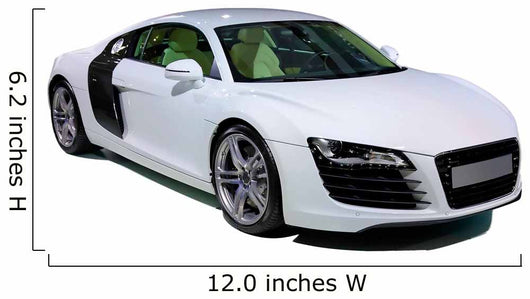 Sport Coupe Car Isolated on White Wall Decal