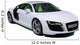 Sport Coupe Car Isolated on White Wall Decal