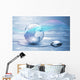 Planet earth and technology background Wall Mural