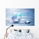 Planet earth and technology background Wall Mural