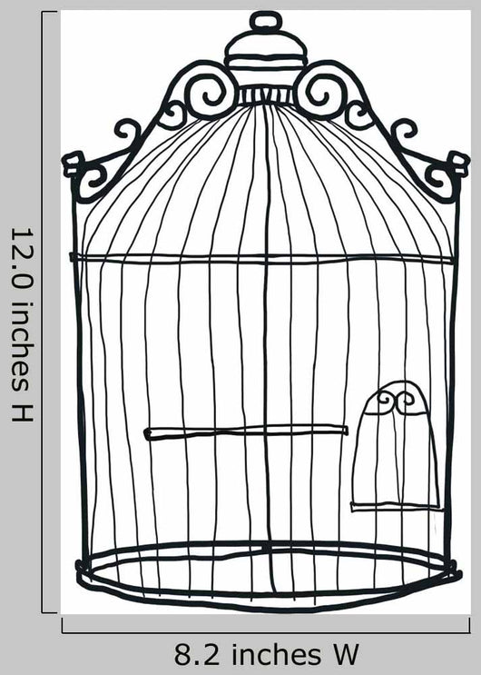 Bird Cage Vintage Black