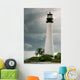 Lighthouse Cloudy Day with Wall Mural