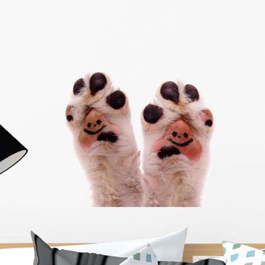 Two Smiling Dog Paws