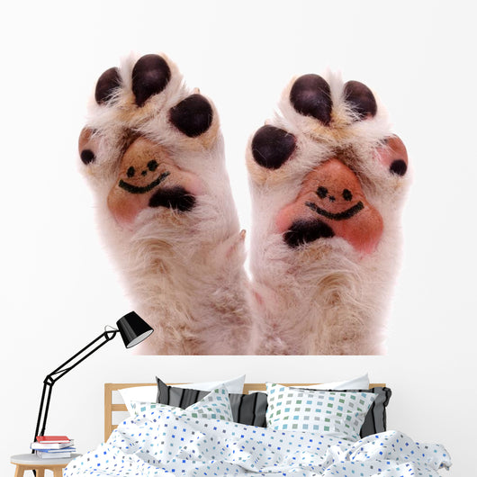 Two Smiling Dog Paws