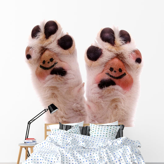 Two Smiling Dog Paws