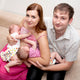 Breast Feeding Two Little Wall Mural