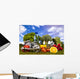 Vegetable and Fruit Fitness Wall Mural