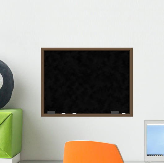 Blank Chalkboard with Wood