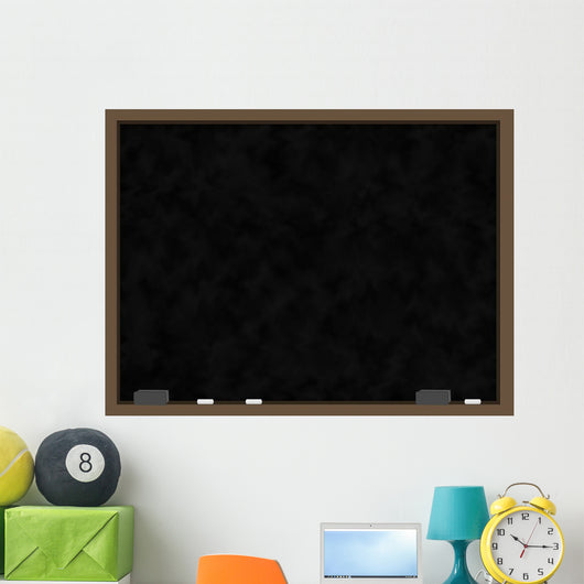 Blank Chalkboard with Wood