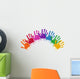 Rainbow Hands Wall Decal