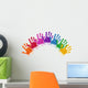 Rainbow Hands Wall Decal